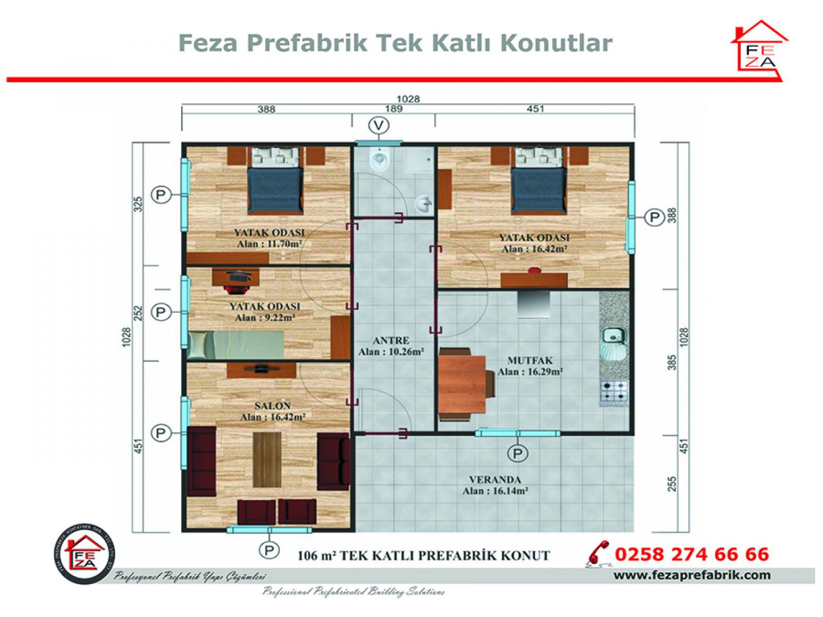 106 m2 Prefabricated House