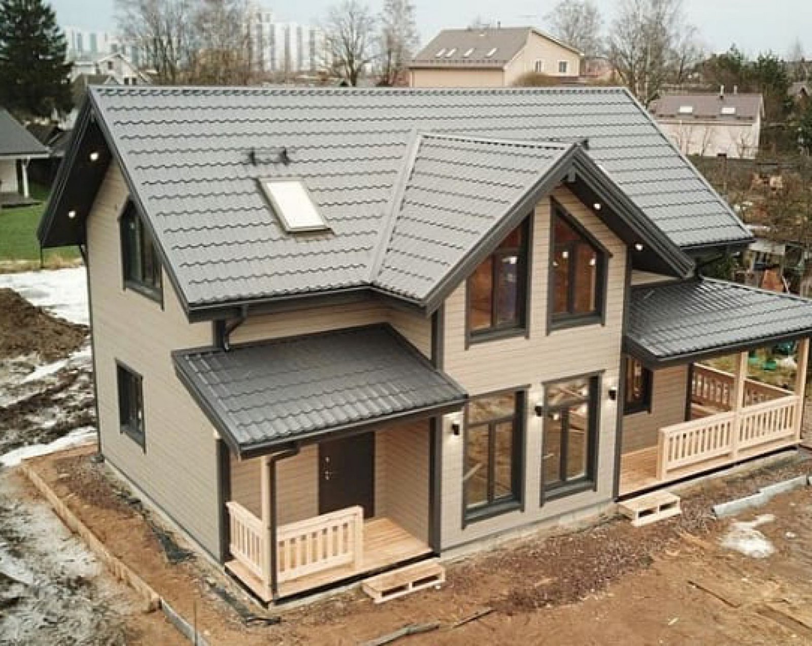 190 m2 Double Storey Steel House