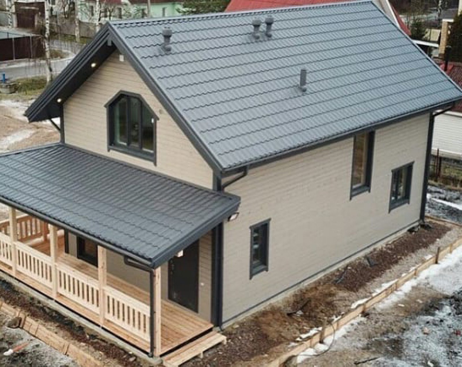 190 m2 Double Storey Steel House