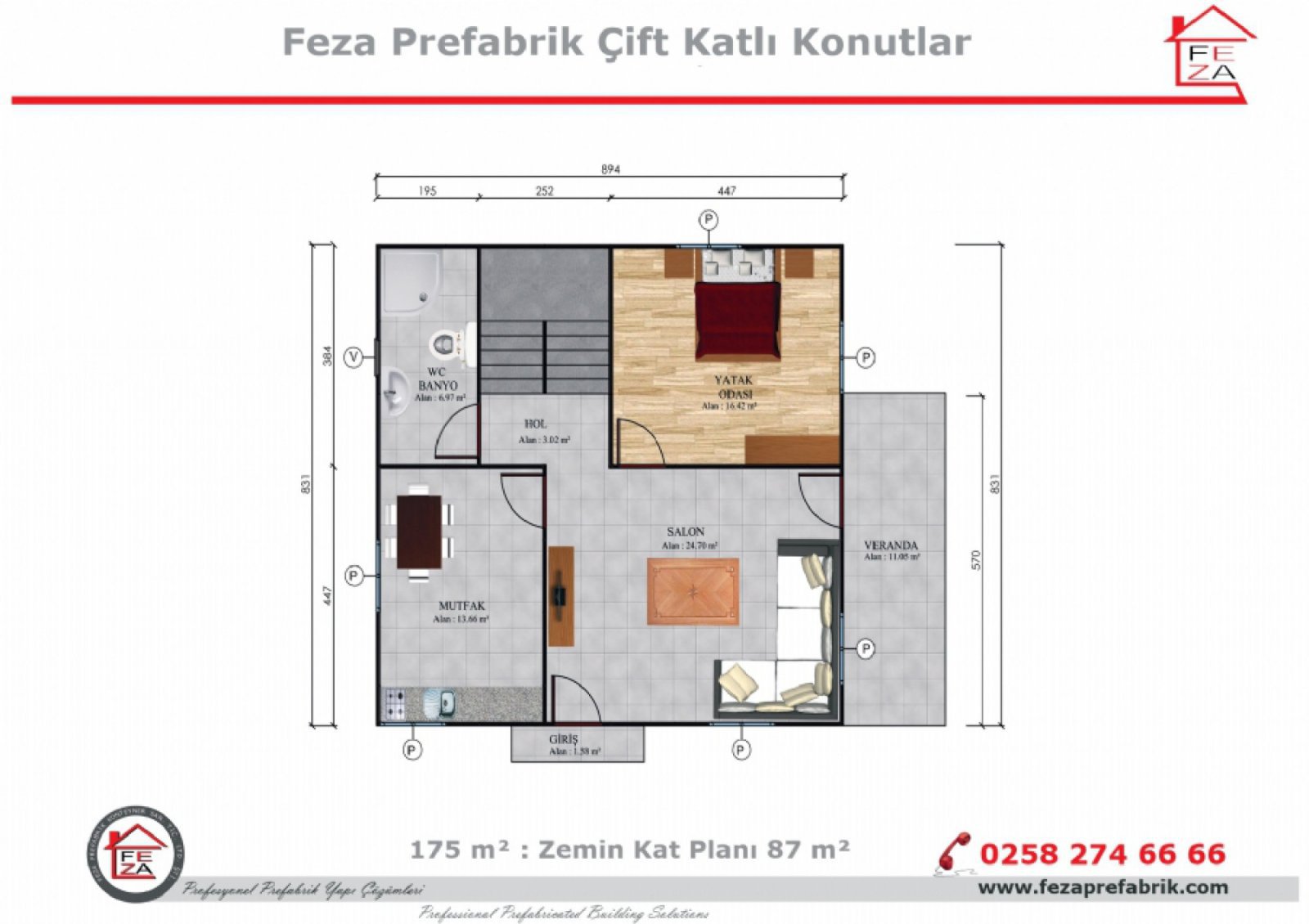175 m2 Double Storey Steel House