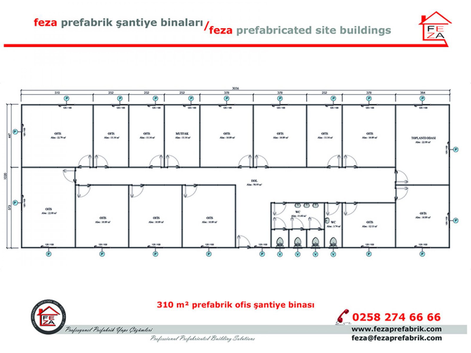 310 m2 Prefabricated Office