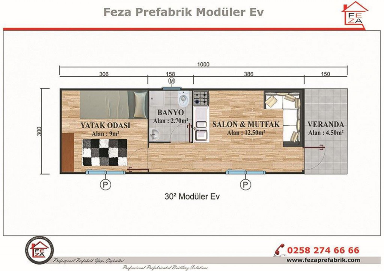 30 m2 Container House