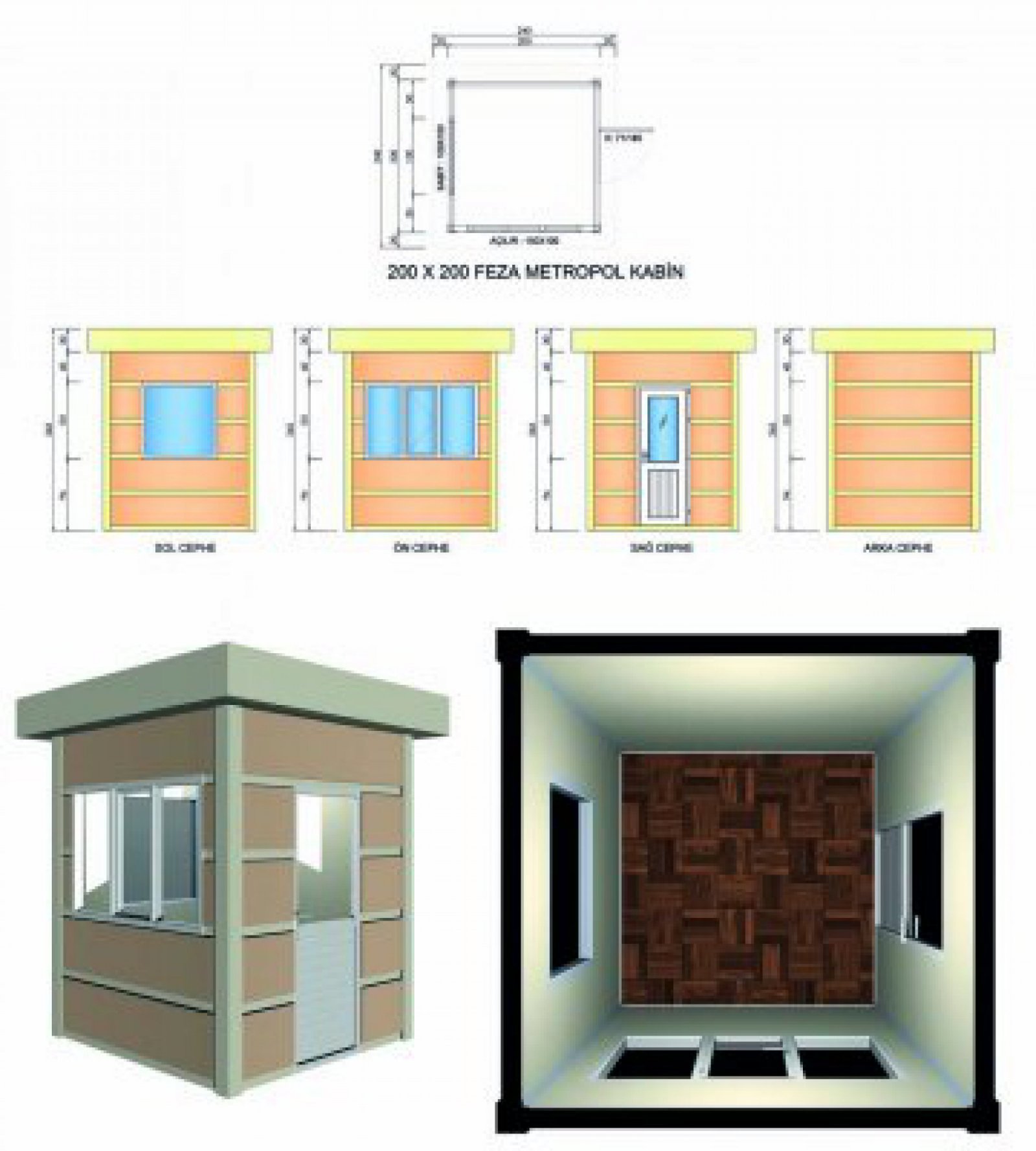 200x200 Metropol Cabin