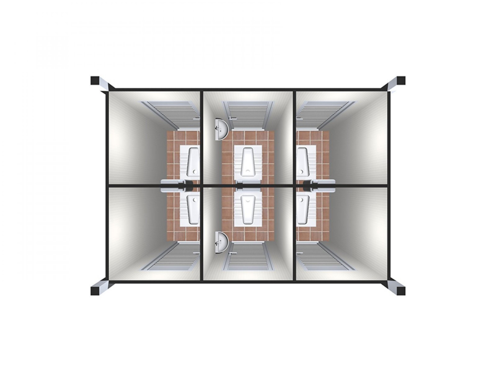 210x310 6lı Tekli Wc-Duş