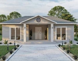 85 m2 Single Storey Steel House