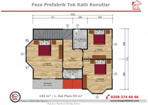 163 m2 Double Storey Steel House