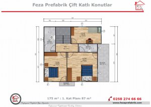 175 m2 Double Storey Steel House