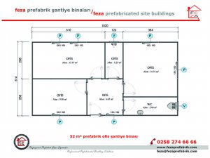 52 m2 Prefabricated Office