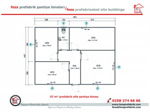 57 m2 Prefabricated Office