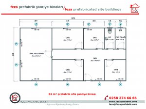 82 m2 Prefabricated Office