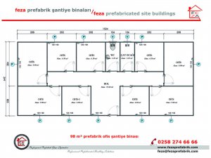 98 m2 Prefabricated Office