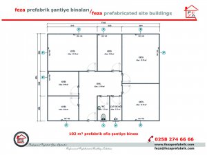 102 m2 Prefabricated Office