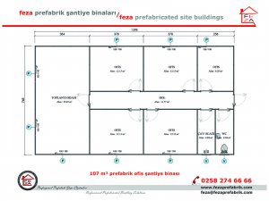 107 m2 Prefabricated Office