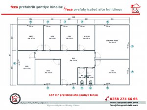 147 m2 Prefabricated Office