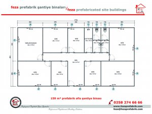 159 m2 Prefabricated Office
