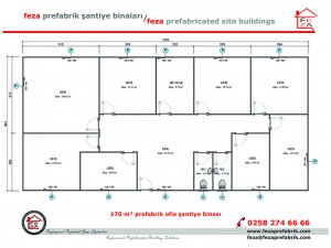 170 m2 Prefabricated Office
