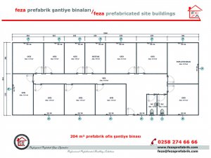 204 m2 Prefabricated Office