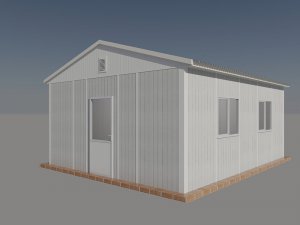 33 m2 Prefabricated Dining Hall for 20 People