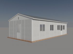 59 m2 Prefabricated Dining Hall for 48 People