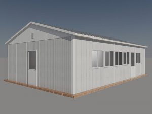 65 m2 Prefabricated Dining Hall for 48 People