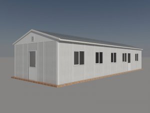  79m2 Prefabricated Dining Hall for 60 People