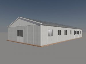 181 m2 128 Kişilik Prefabrik Yemekhane