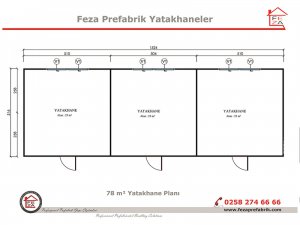 78 m2 Prefabricated Dormitory