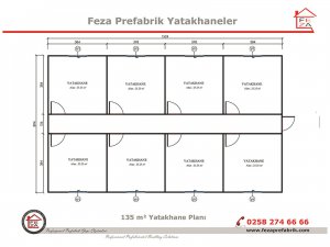 135 m2 Prefabricated Dormitory