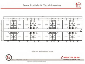 269 m2 Prefabricated Dormitory