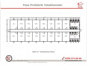 360 m2 Prefabricated Dormitory