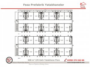 508 m2 Prefabricated Dormitory