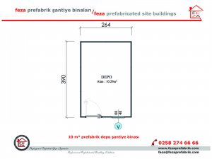 10 m2 Prefabrik Depo