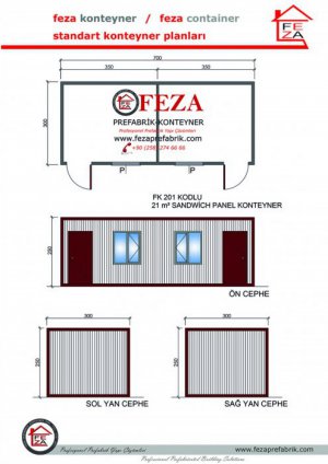 FK201 Model 3x7m Konteyner
