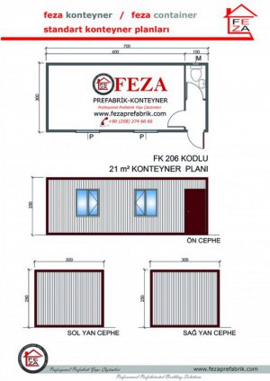 FK206 Model 3x7m Container