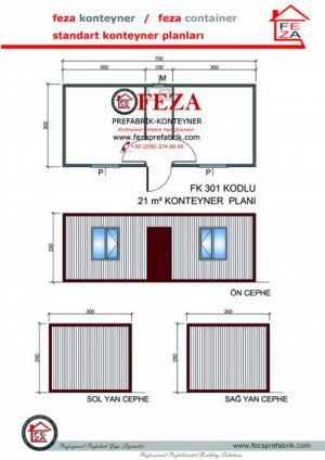  FK301 Model 3x7m Container