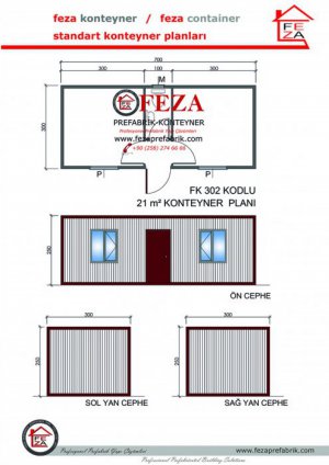  FK302 Model 3x7m Container