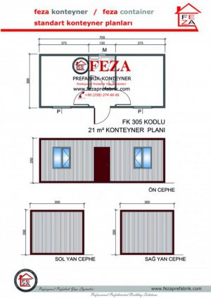  FK305 Model 3x7m Container