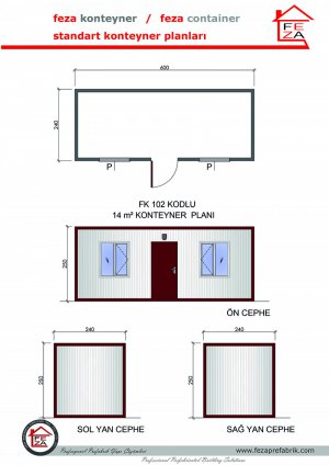 FK 102 MODEL 2,4x5m CONTAINER