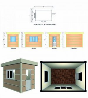 200x300 Metropol Cabin