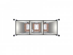 135x310 3 lü Tekli Wc-Duş