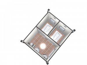 210x260 2li Tekli Wc-Duş