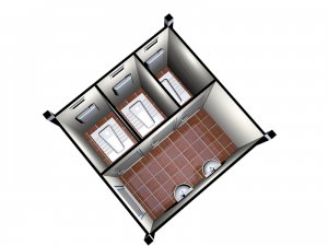 260x260 3 lü Tekli Wc-Duş